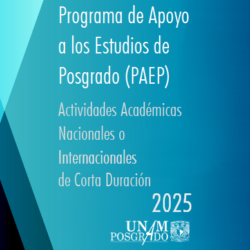 Programa de Apoyo a los Estudios de Posgrado (PAEP) – Actividades Académicas de Corta Duración 2025